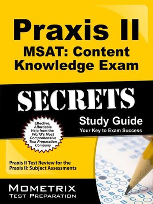 cover image of Praxis II MSAT: Content Knowledge Exam Secrets Study Guide